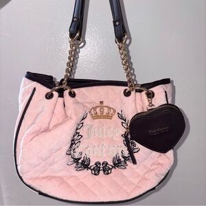 NWOT Juicy Couture Pink Quilted Women's Bag